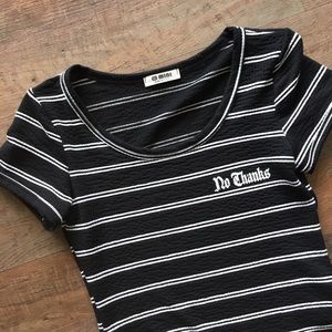 G Mini “No Thanks" Bodysuit